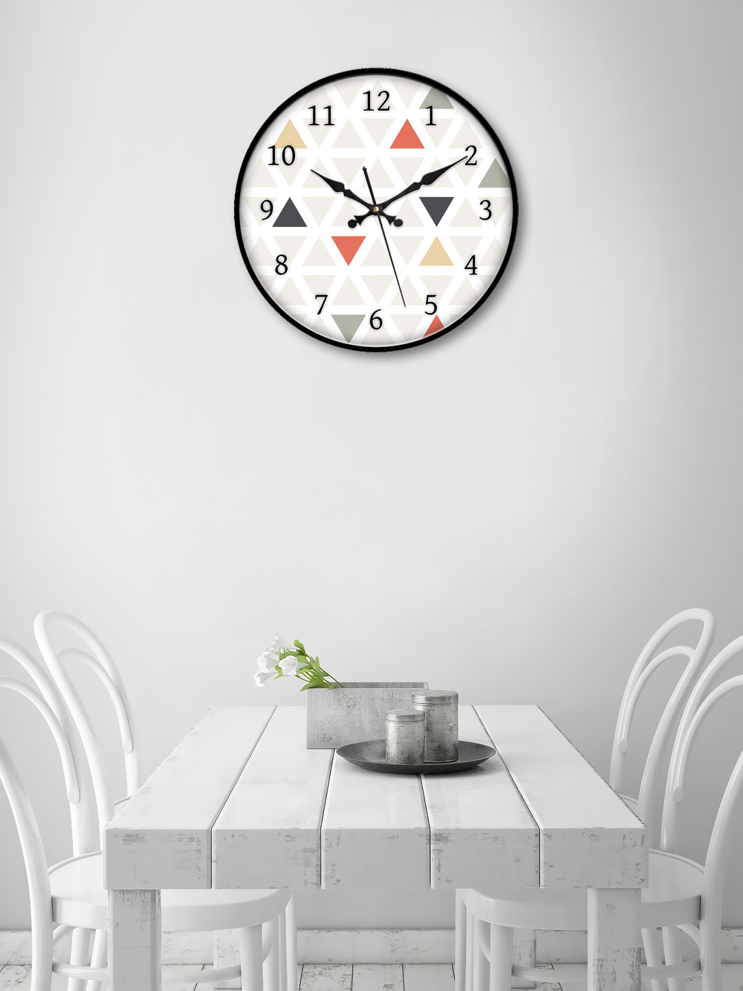 Buy 999Store White Round Printed Analogue Wall Clock Clocks for