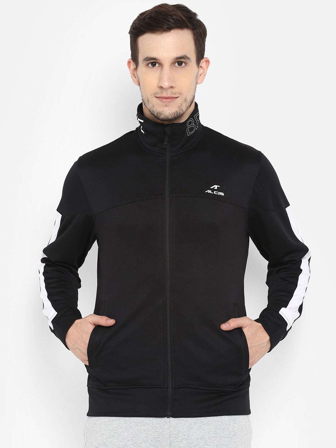 Buy Alcis Men Black Solid Lightweight Sporty Jacket Jackets for Men