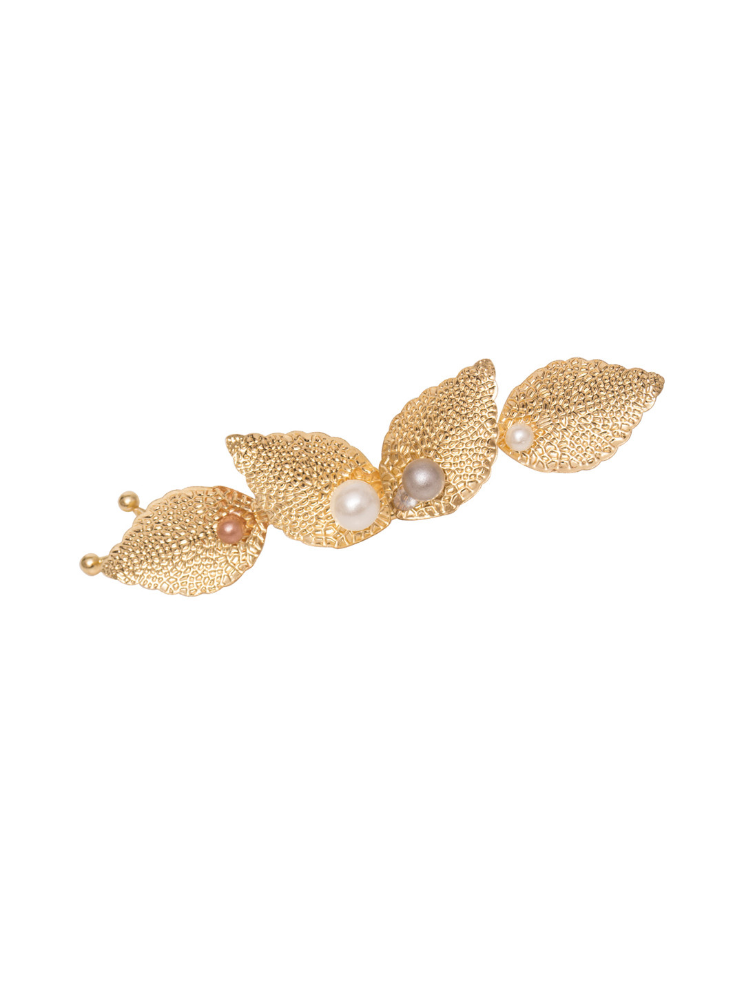 Buy Golden Peacock Gold Toned Embellished Hair Accessory Set Hair