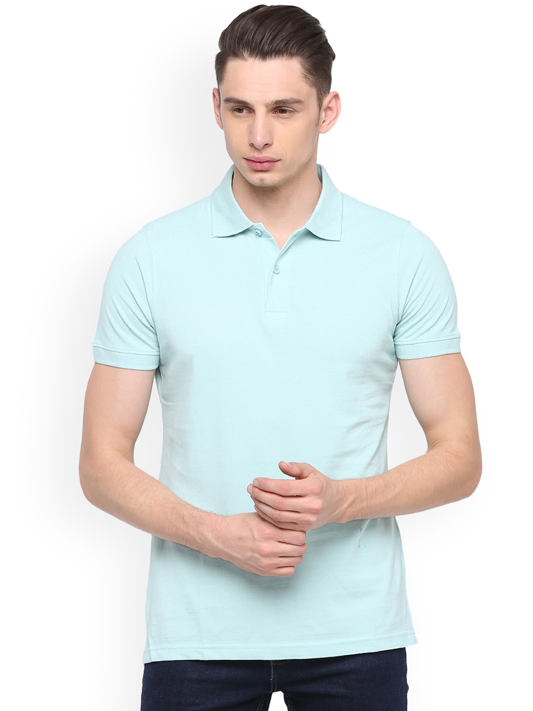 sea green polo t shirt