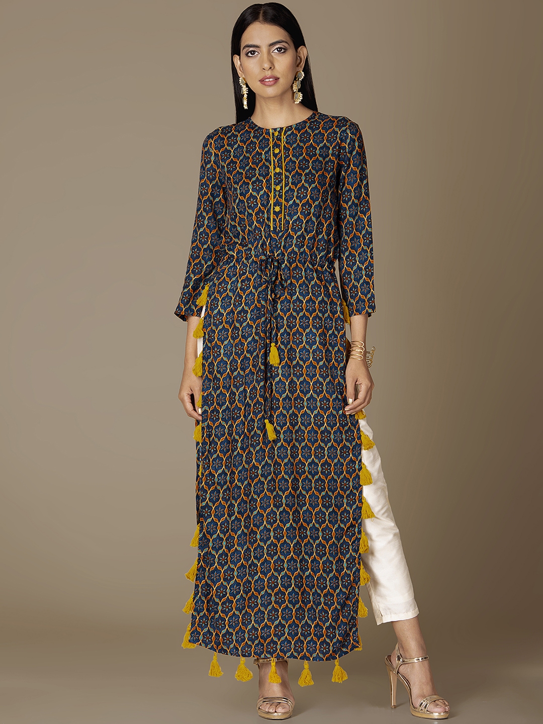 indya blue kurta