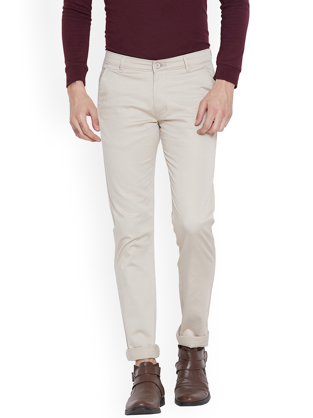 mens cream chinos