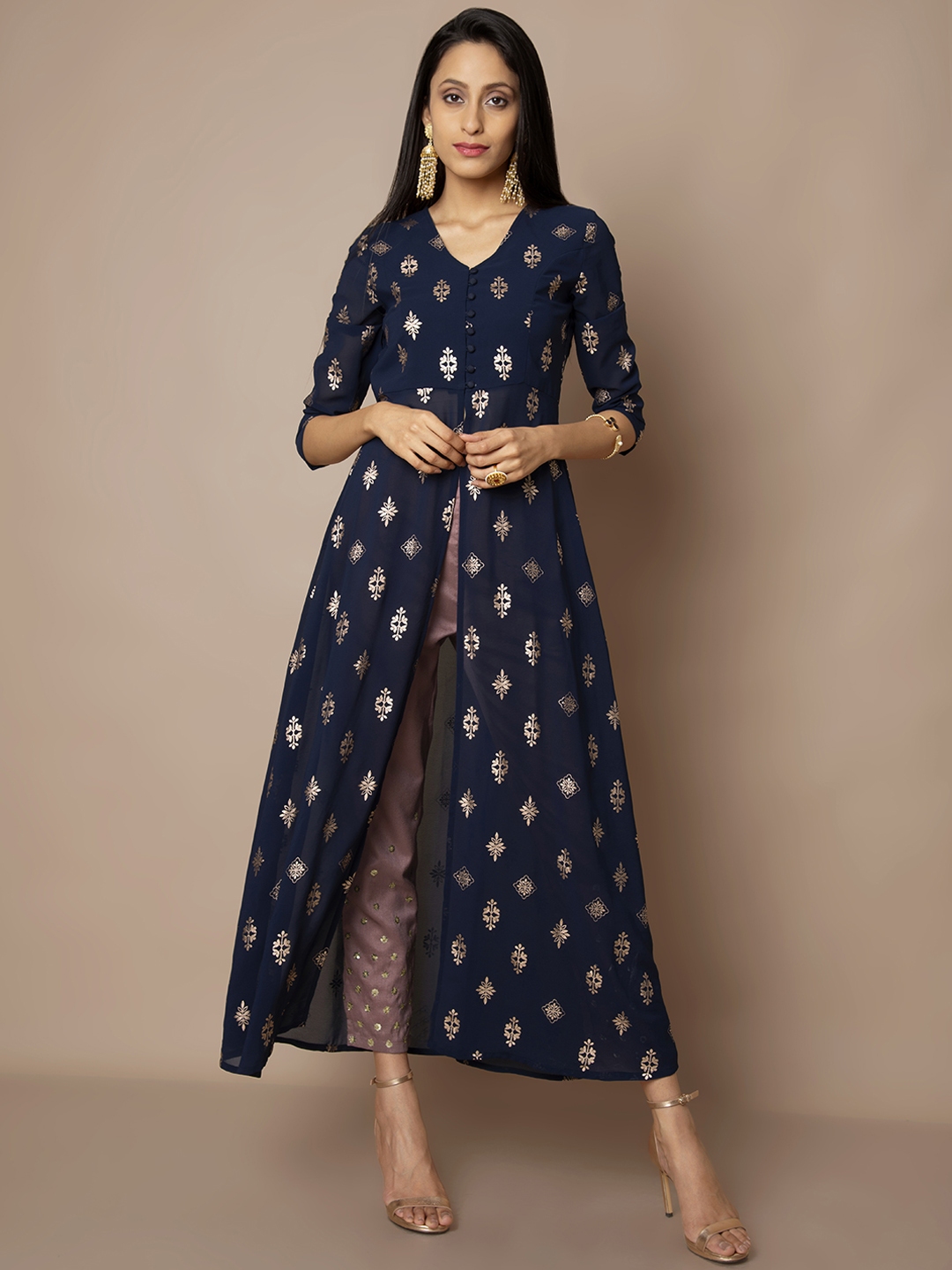 indya blue kurta