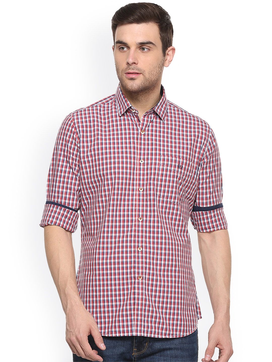 van heusen red tshirt