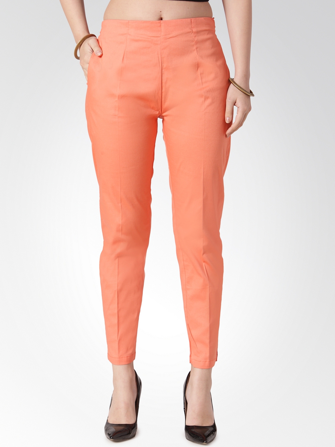 peach color joggers