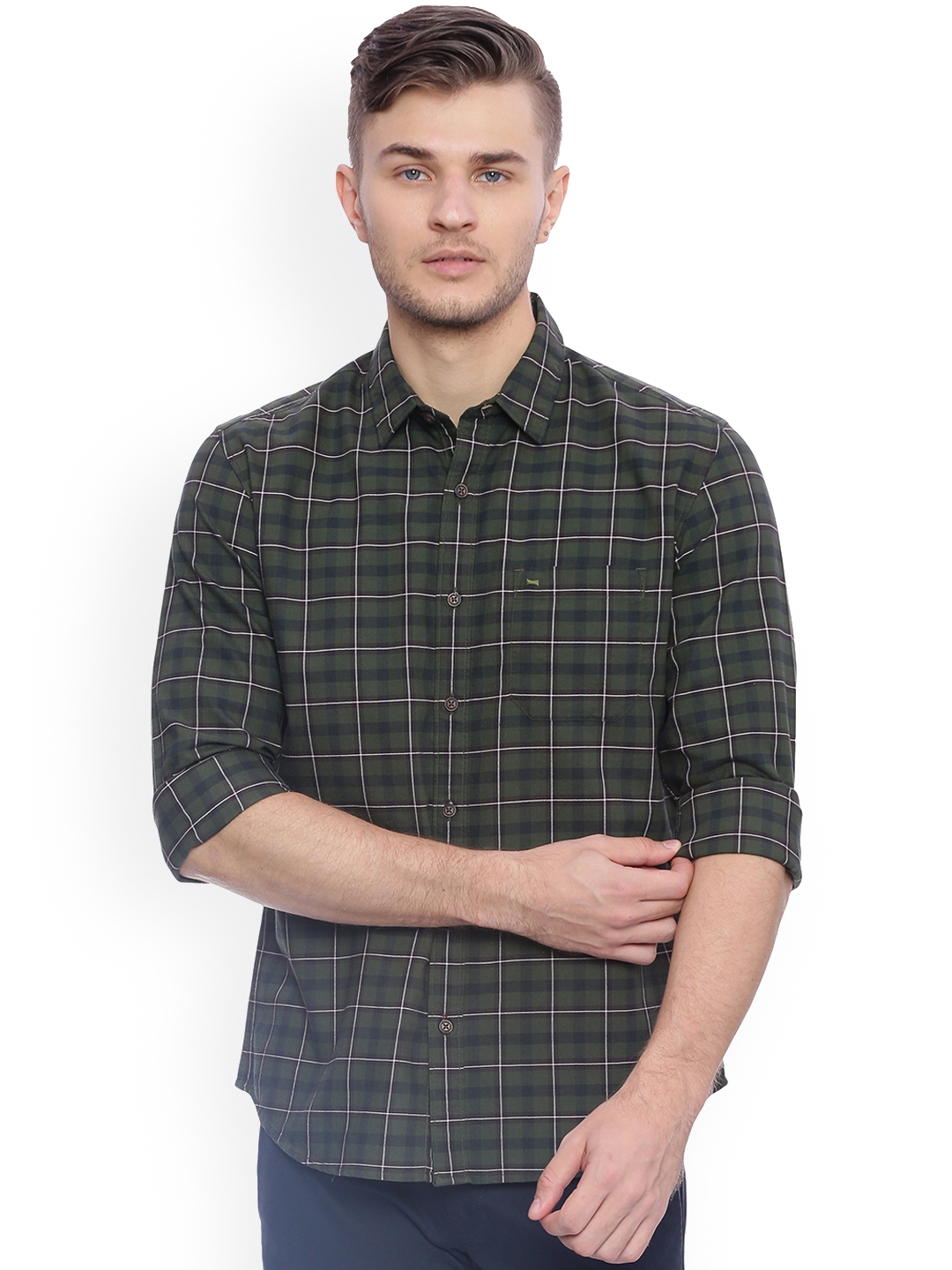 green checked shirt mens uk