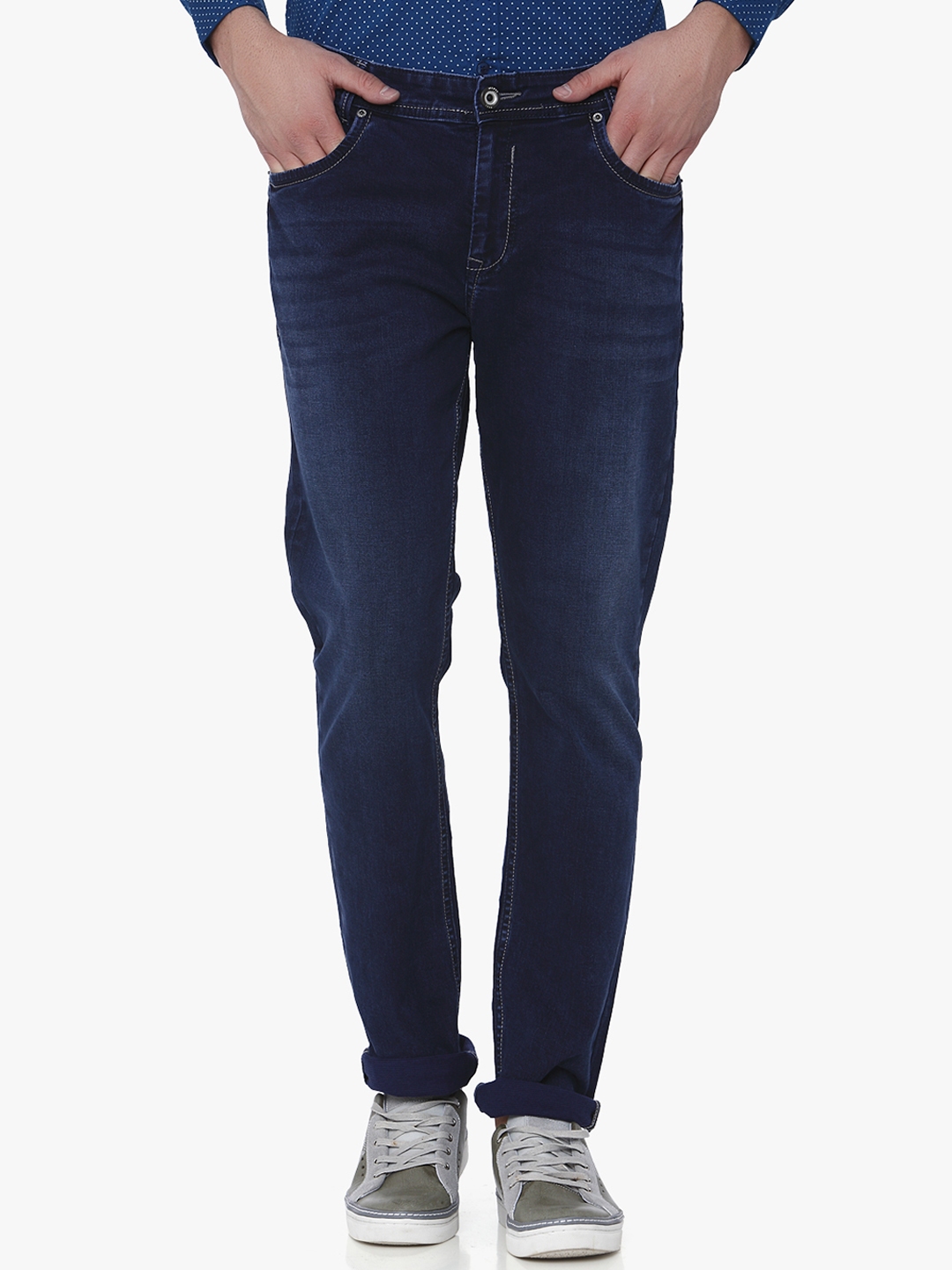 mufti slim men blue jeans