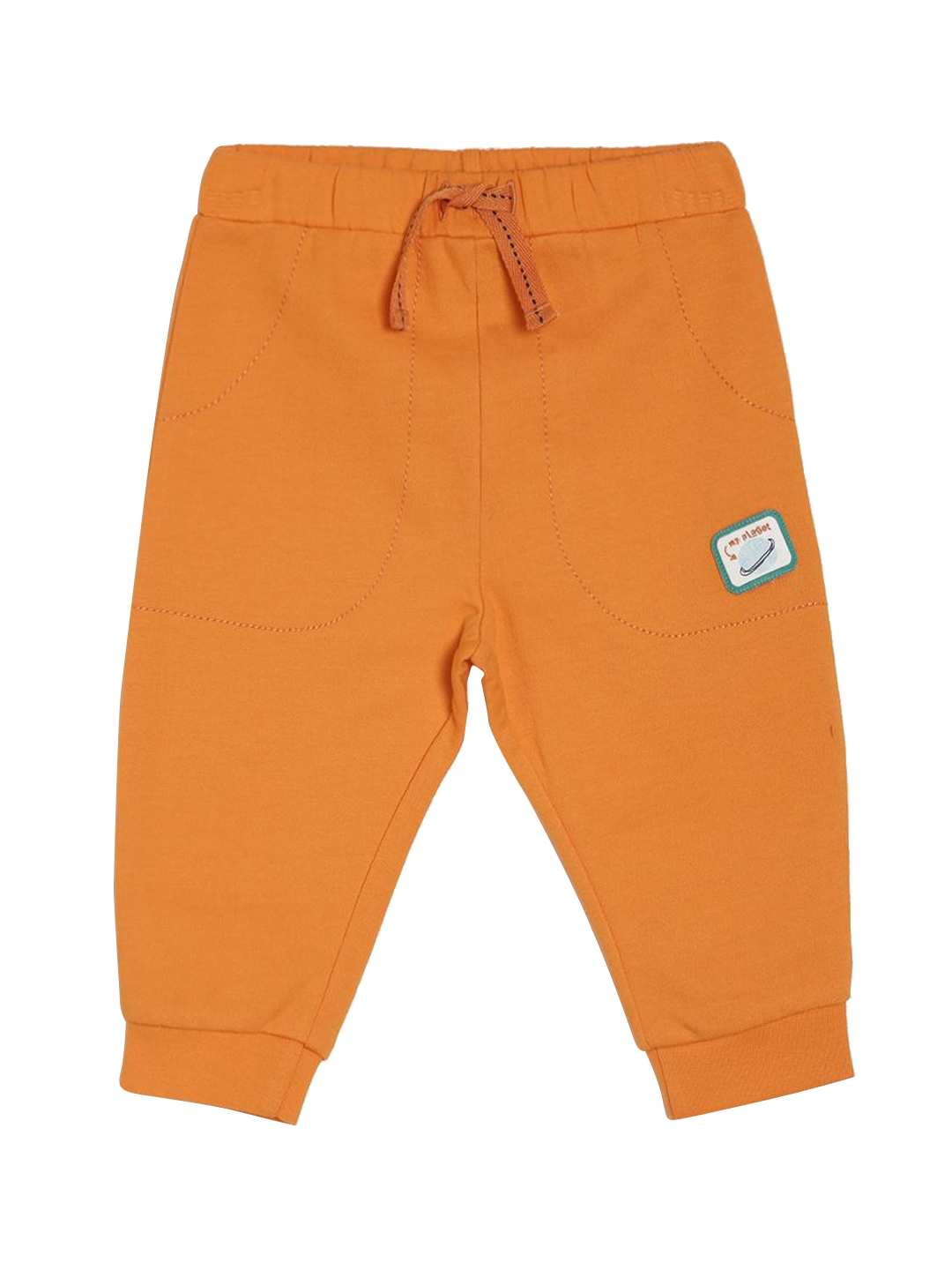 orange track pants