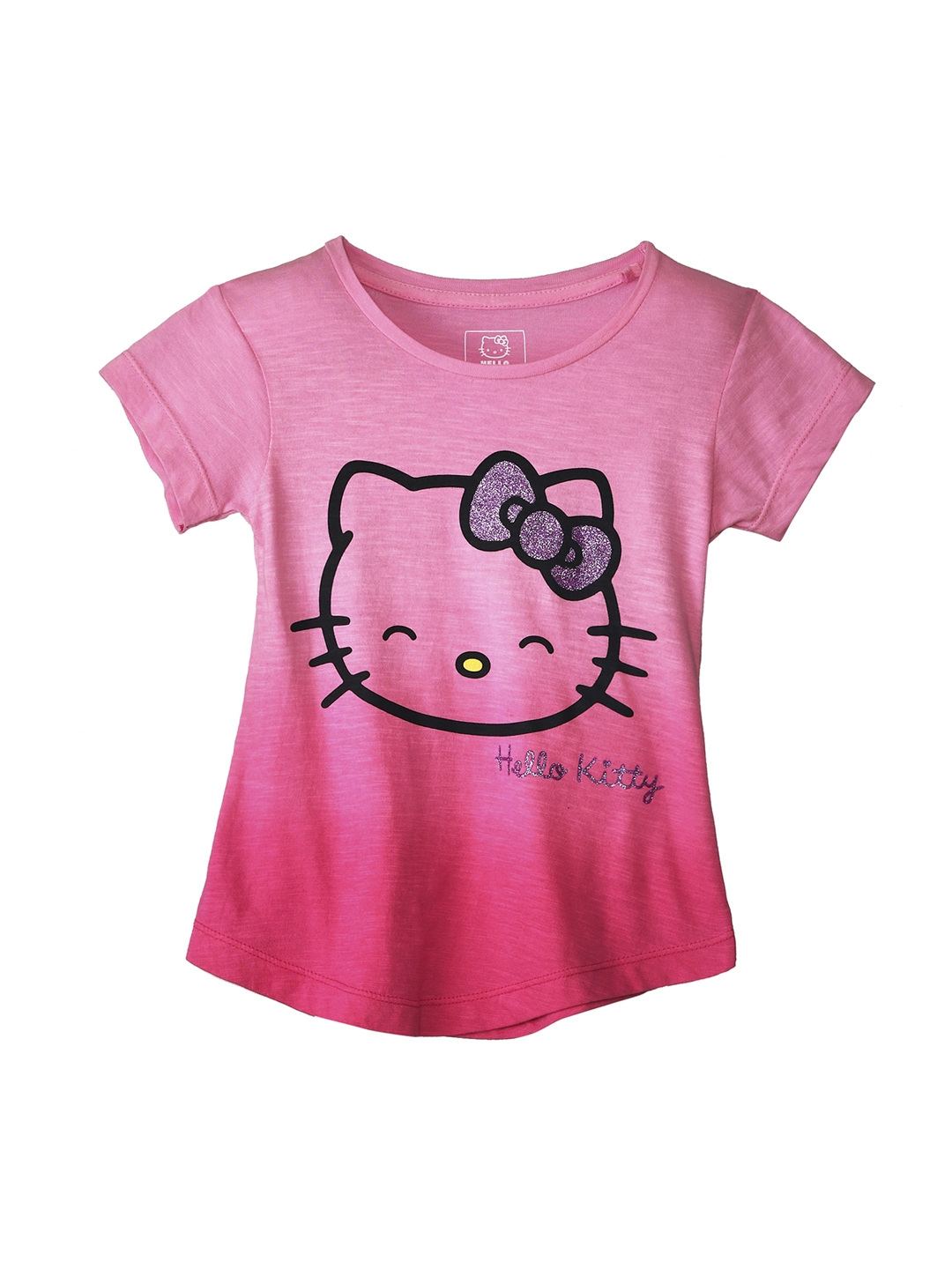 Buy HELLO KITTY Printed Round Neck Pure Cotton T Shirt - Tshirts for ...