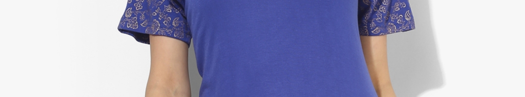 Buy Sangria Blue Printed Tunic - Tunics for Women 6916523 | Myntra
