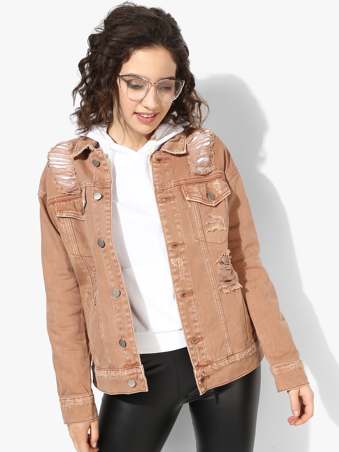Buy Tan Solid Winter Jacket Jackets for Women 7172296 Myntra