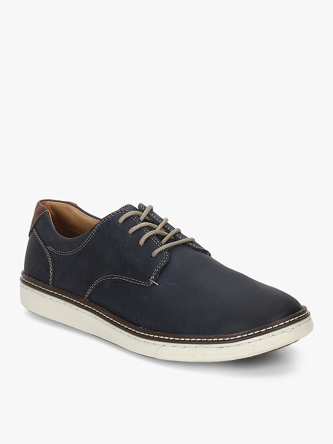 Buy JOHNSTON & MURPHY Men Navy Mcguffey Leather Derbys - Casual Shoes ...