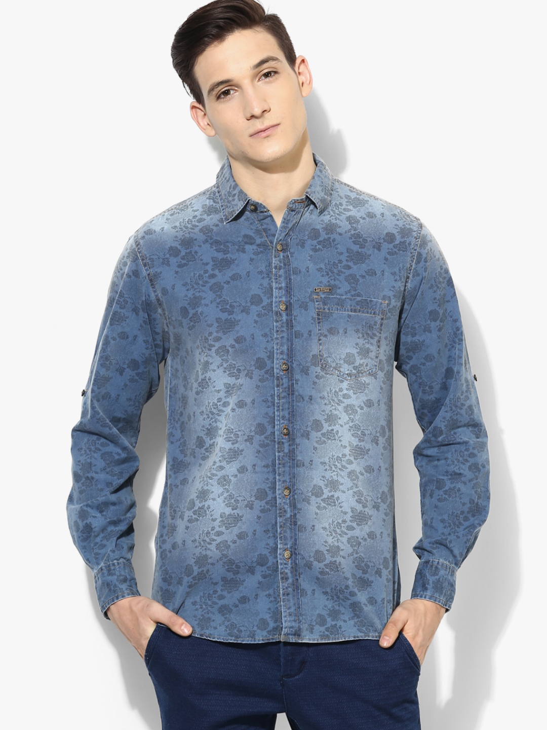 denim shirts myntra