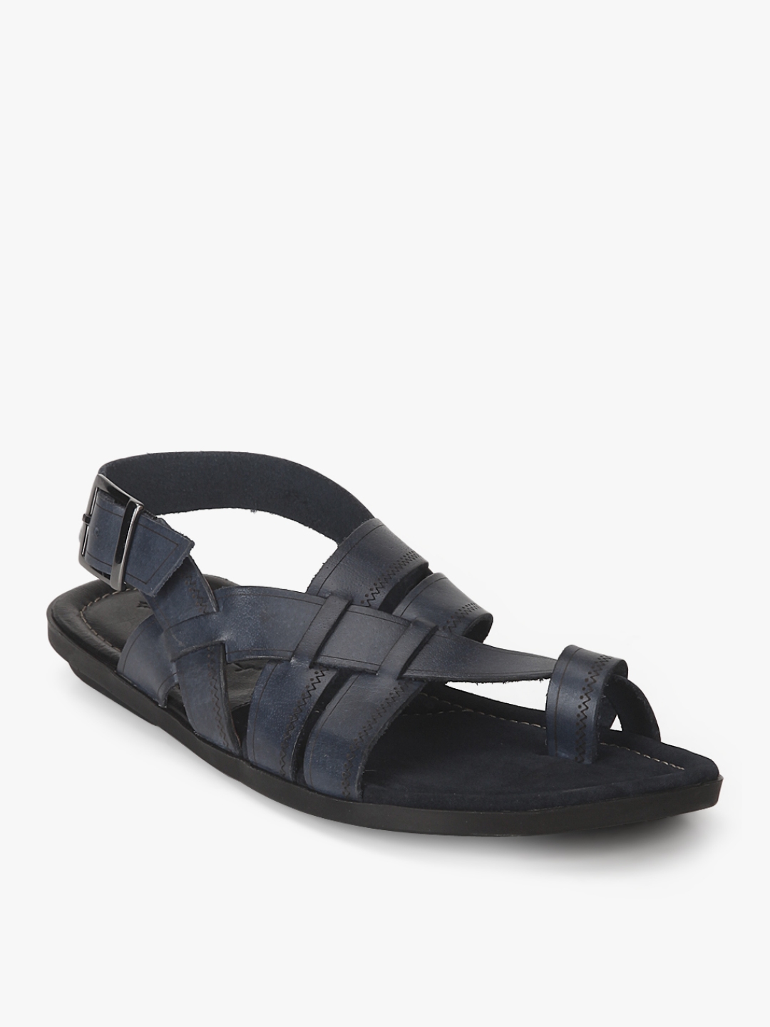 navy blue and cream sandals