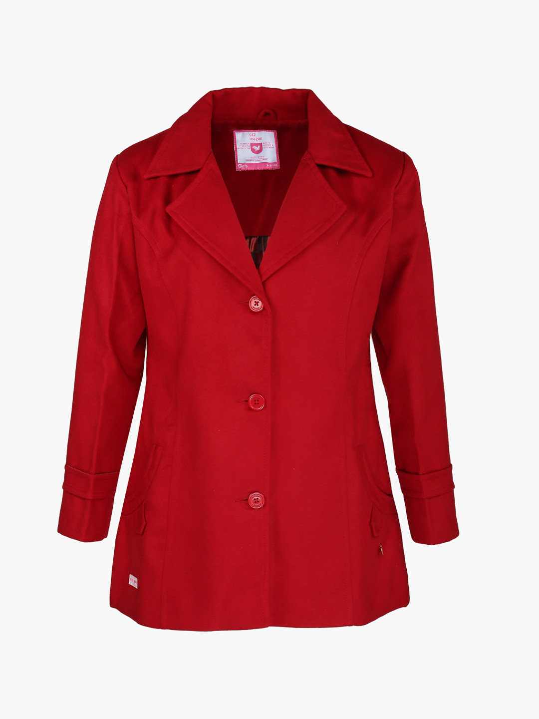Buy Red Winter Coat Coats for Girls 7173480 Myntra