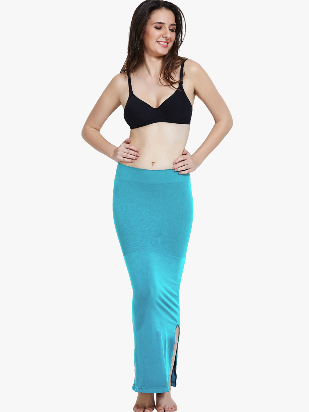 Buy Mermaid Saree Shapewear Aqua Blue Shapewear for Women 7175986