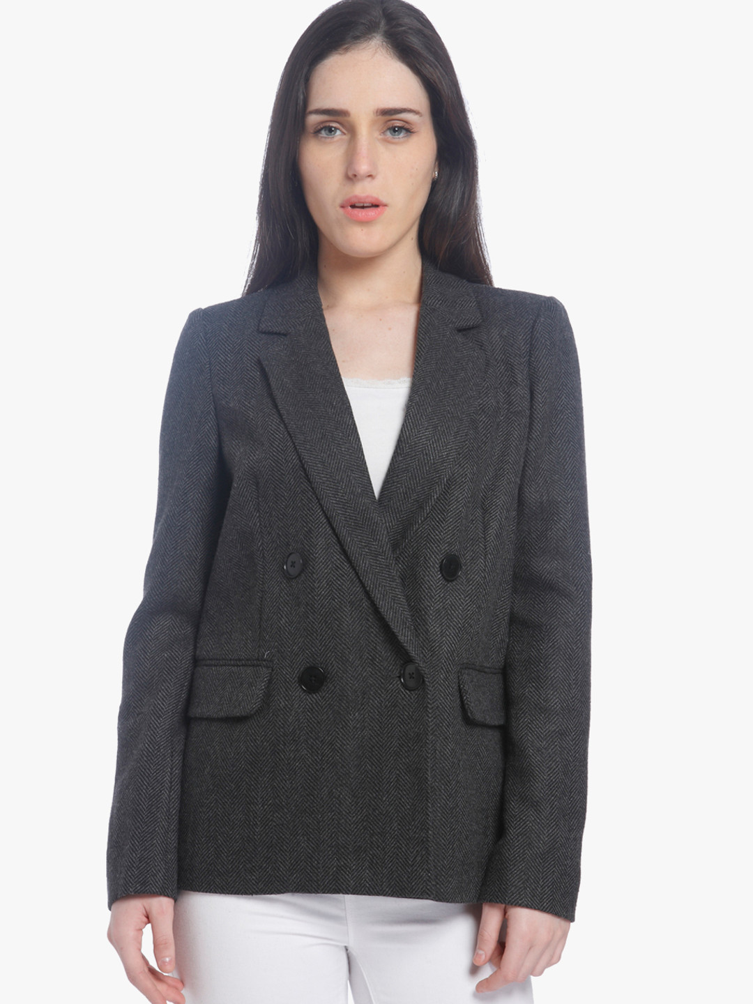 Buy Grey Solid Winter Jacket Jackets for Women 7178129 Myntra