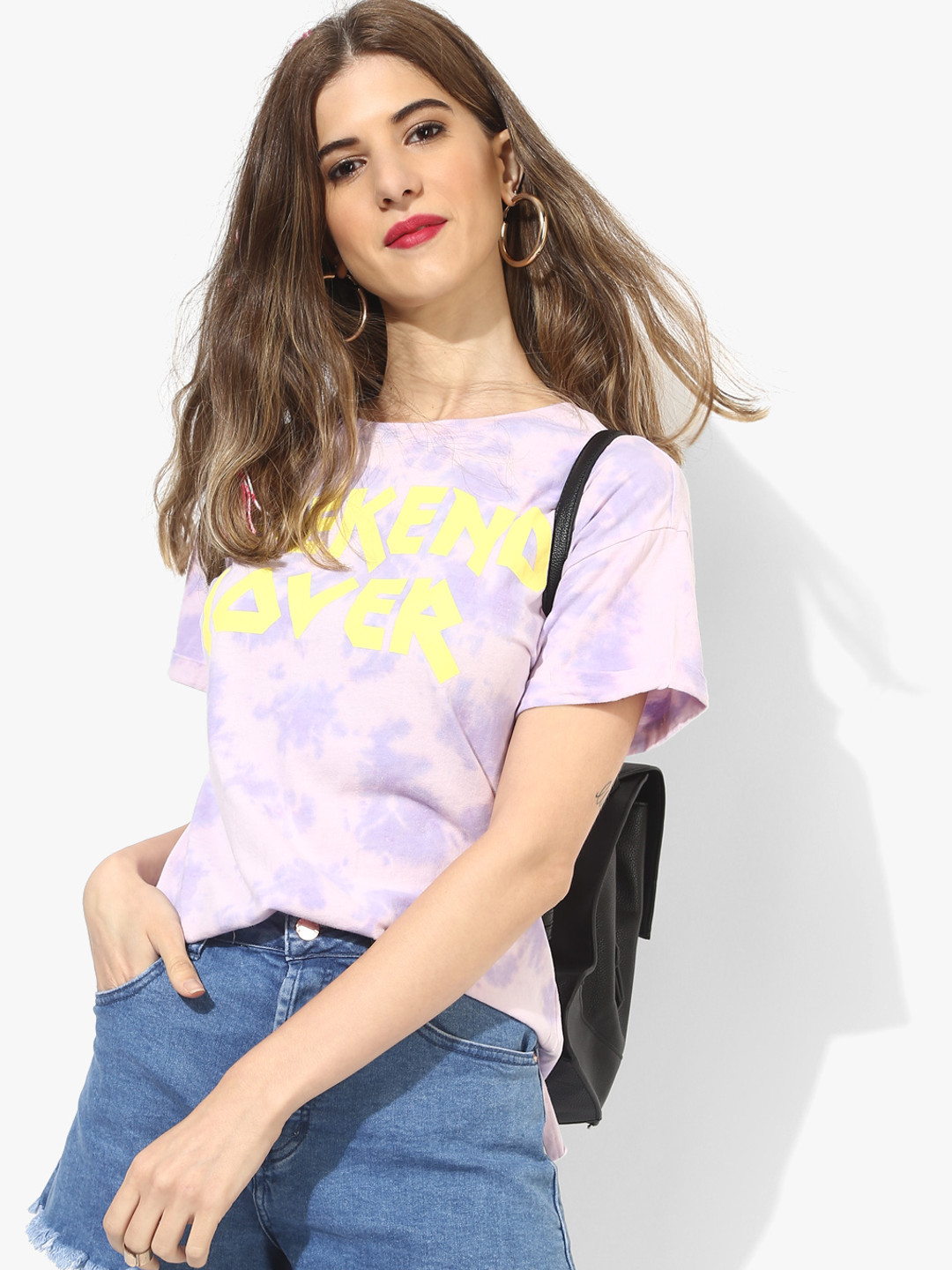 Buy Lilac Graphic T Shirt - Tshirts for Women 7178538 | Myntra