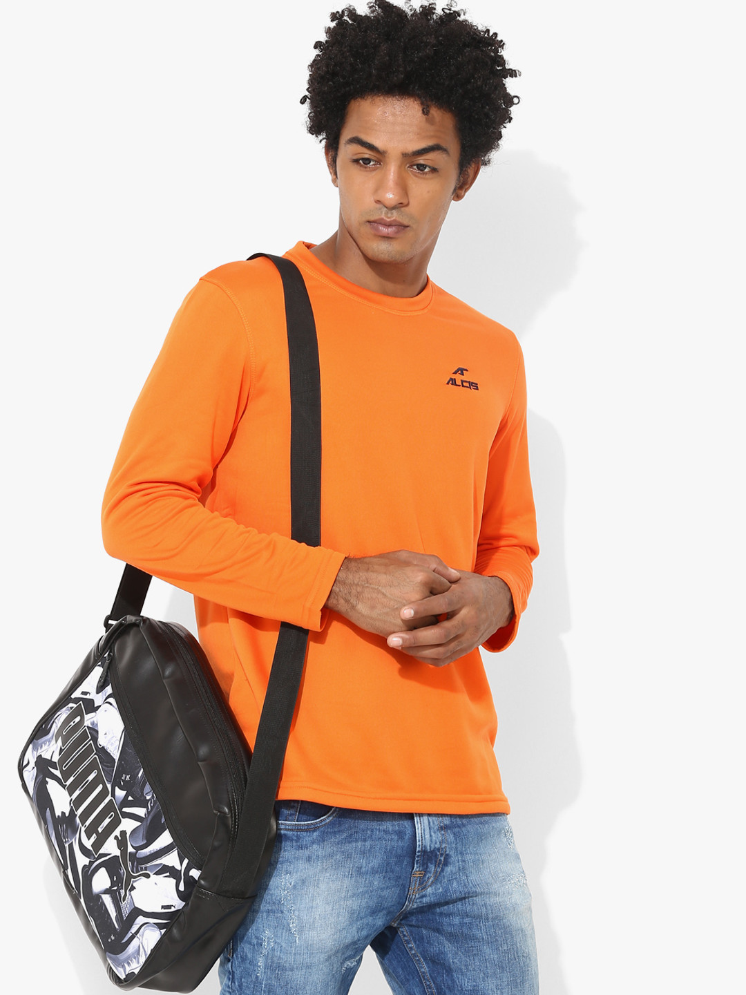 Buy Orange Sweatshirt Sweatshirts for Men 7220773 Myntra