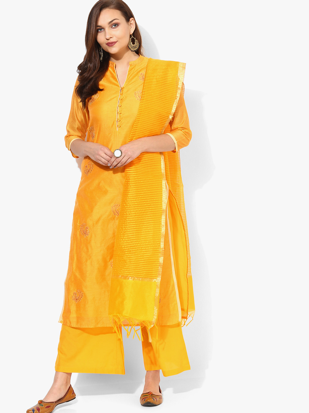 band collar kurta design