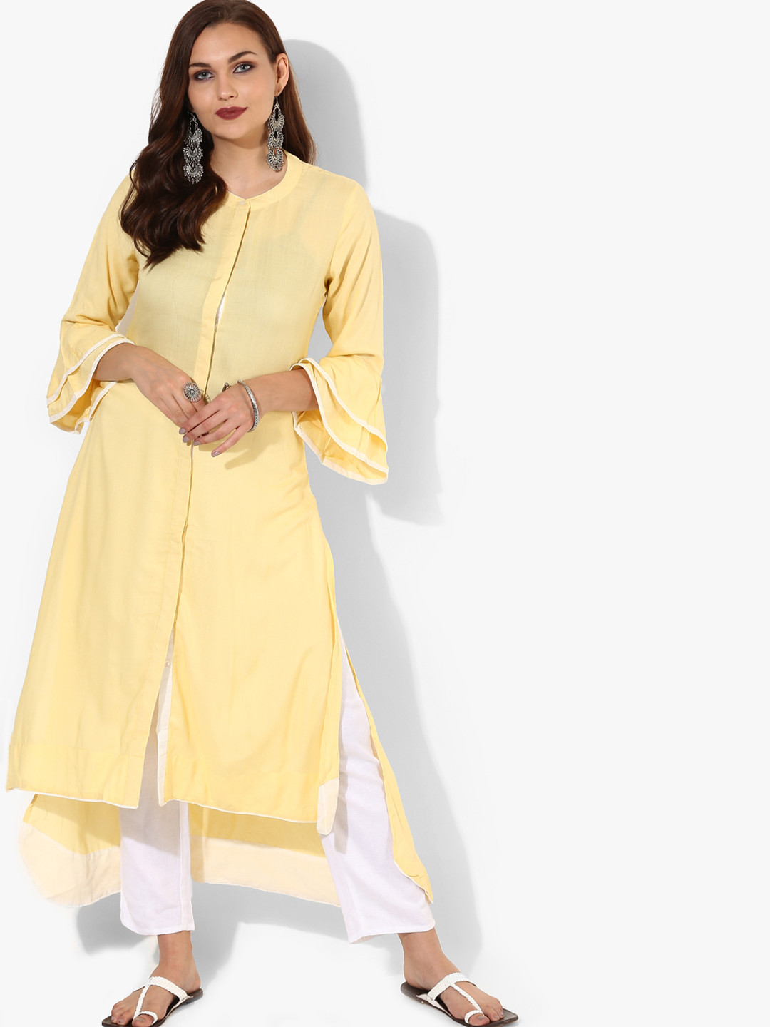 band collar kurta design
