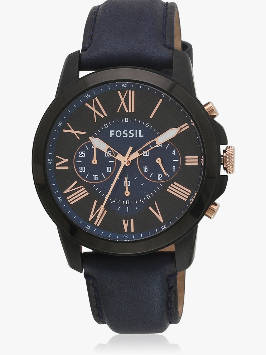 fossil grant navy