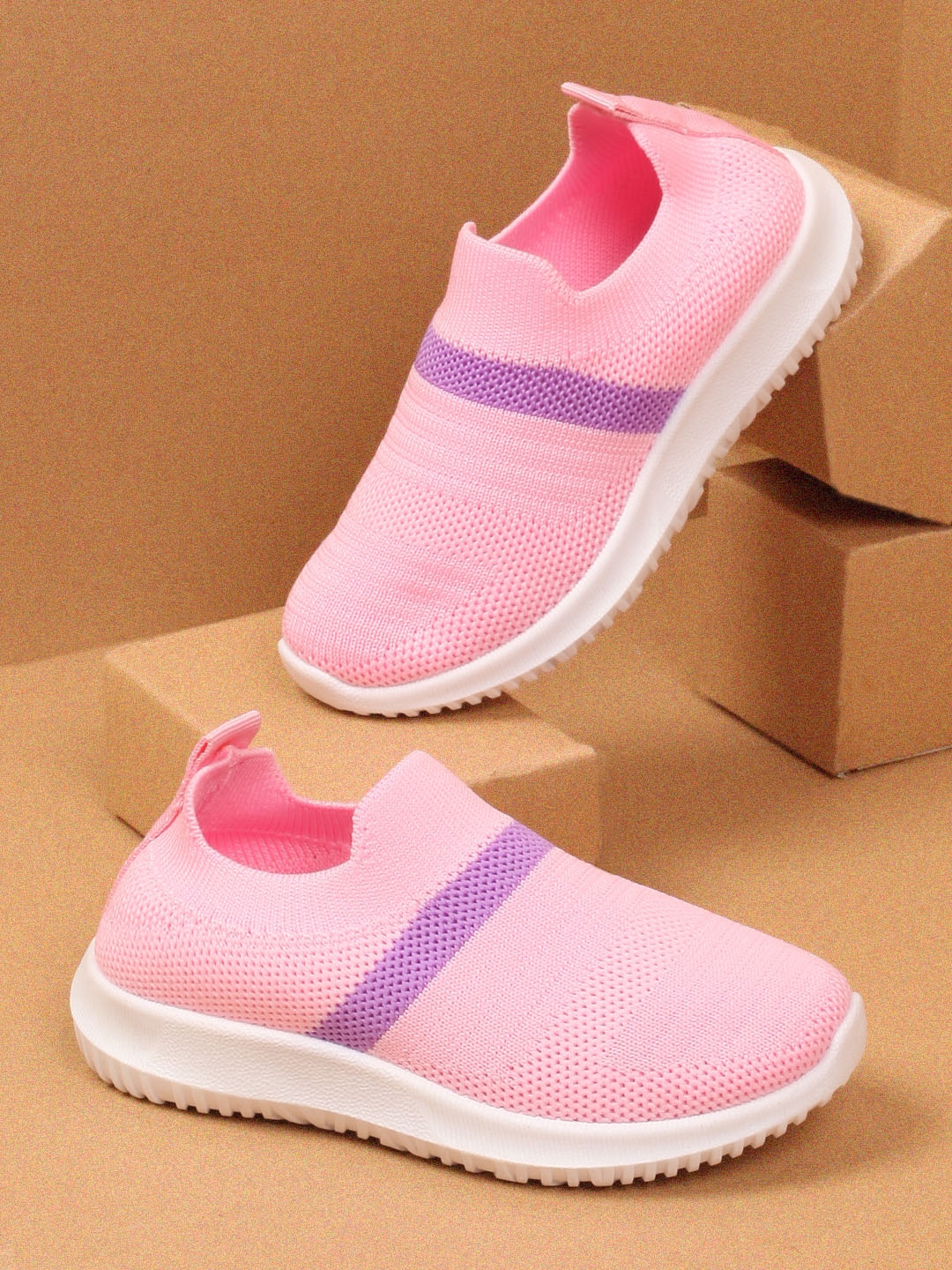 Buy Walktrendy Unisex Pink Slip On Sneakers - Casual Shoes for Unisex ...