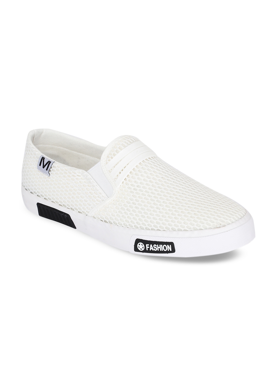 Buy REFOAM Men White Slip On Sneakers - Casual Shoes for Men 8531375 ...