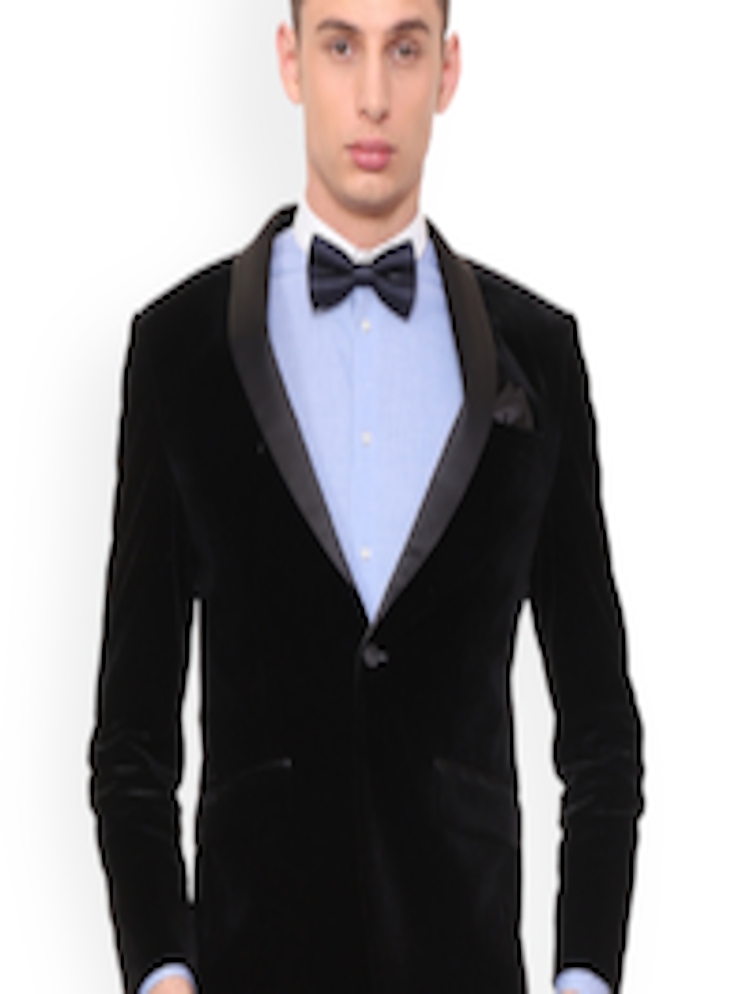 Buy Louis Philippe Men Black Solid Slim Fit Tuxedo Blazer - Blazers for Men 8372685 | Myntra