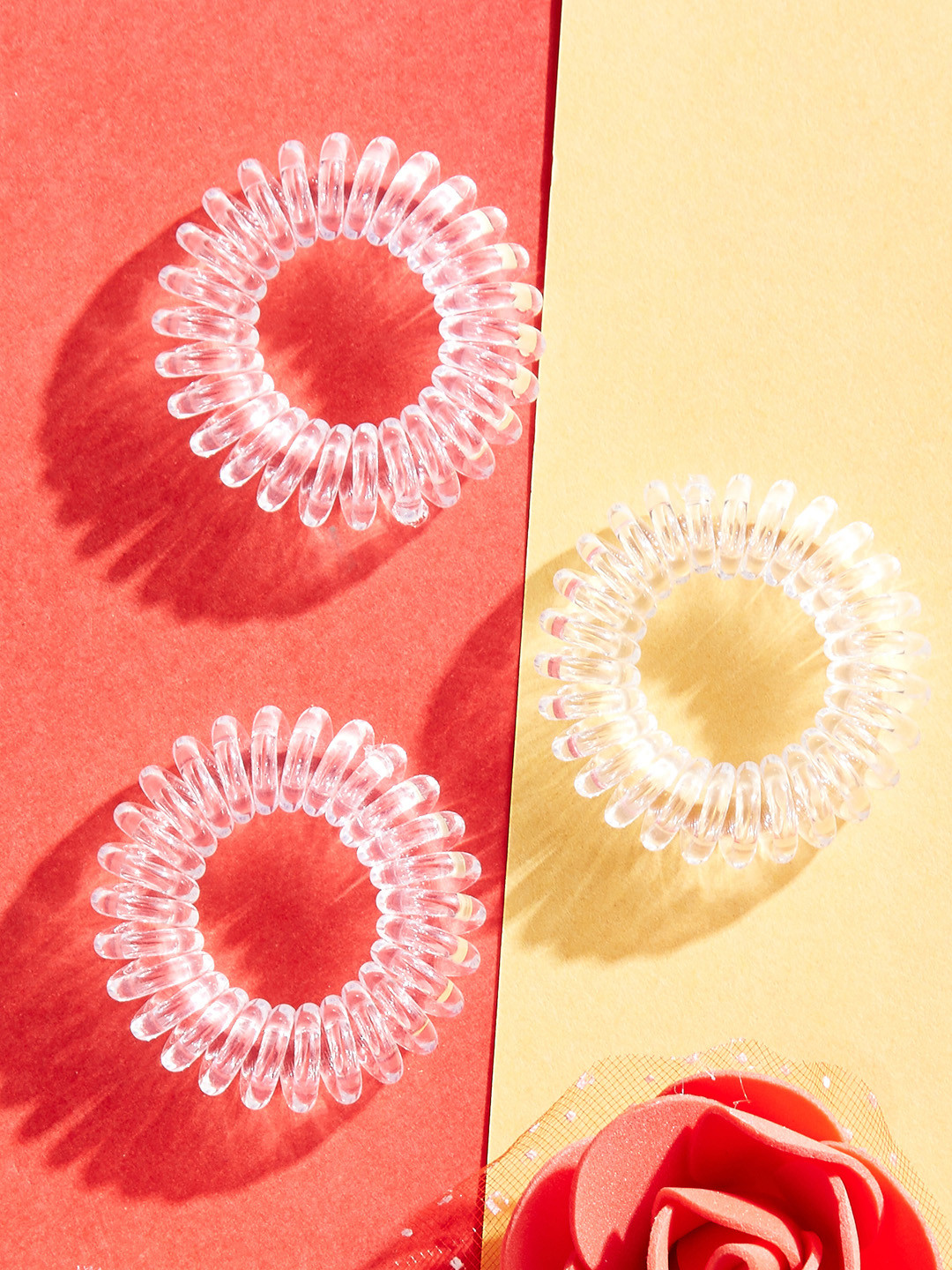 Buy Hair Drama Company Set Of 3 Transparent Hair Coils Hair Accessory