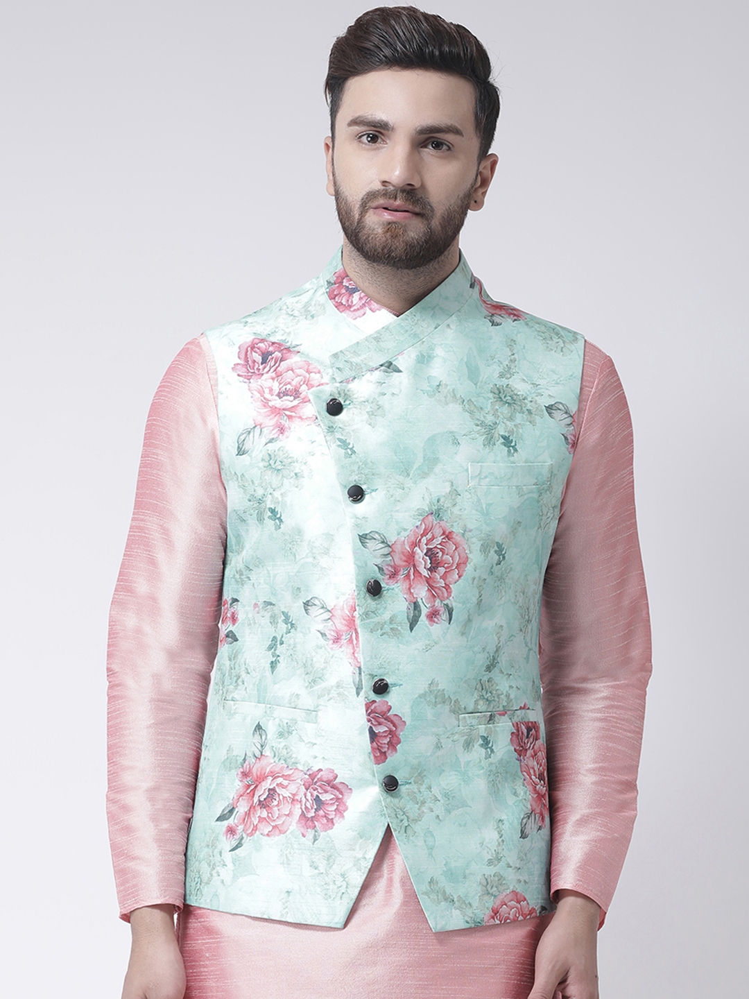 nehru jacket for men floral