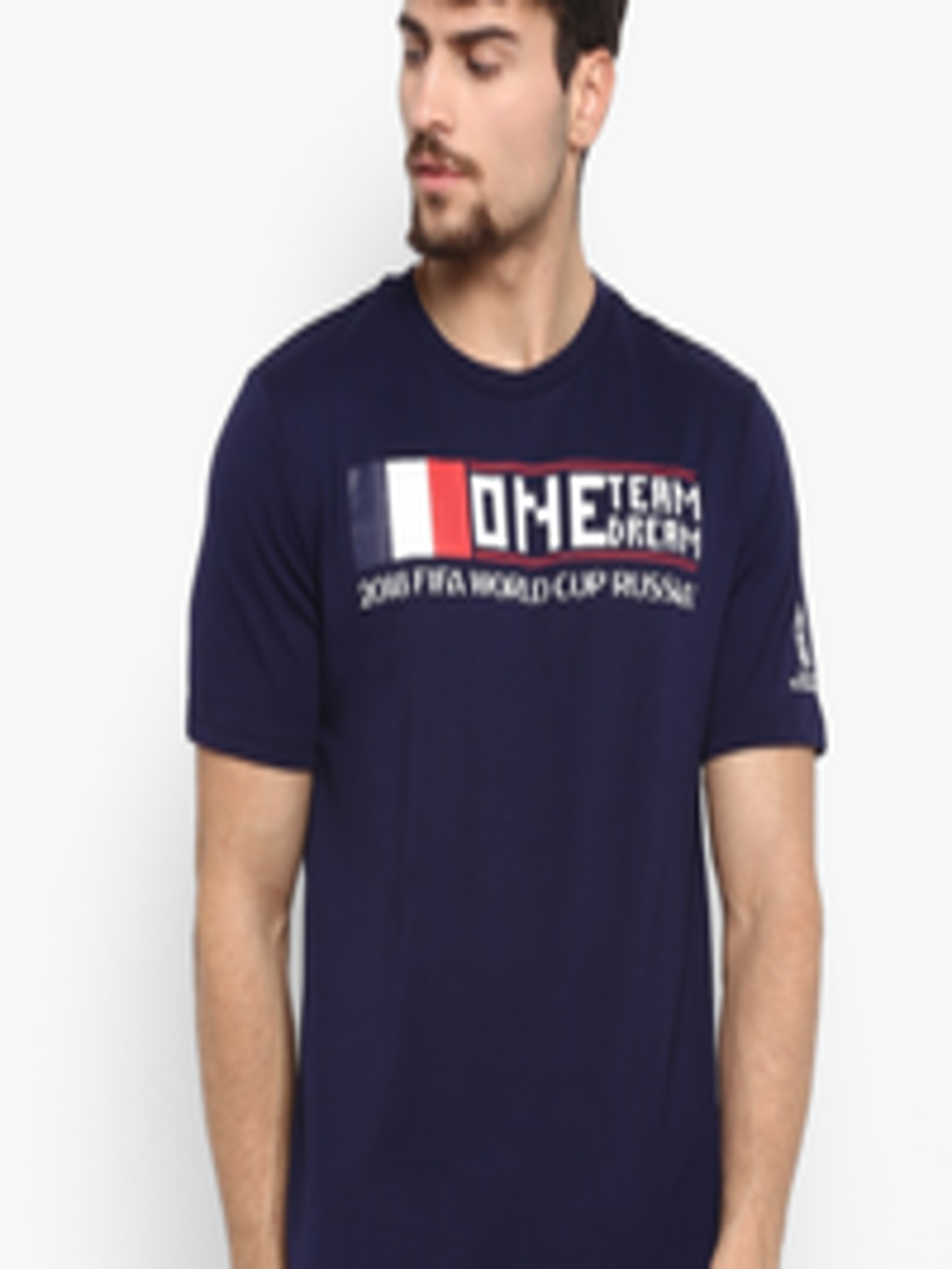 Buy FIFA U 17 WC Men Navy Blue Printed Round Neck T Shirt - Tshirts for ...