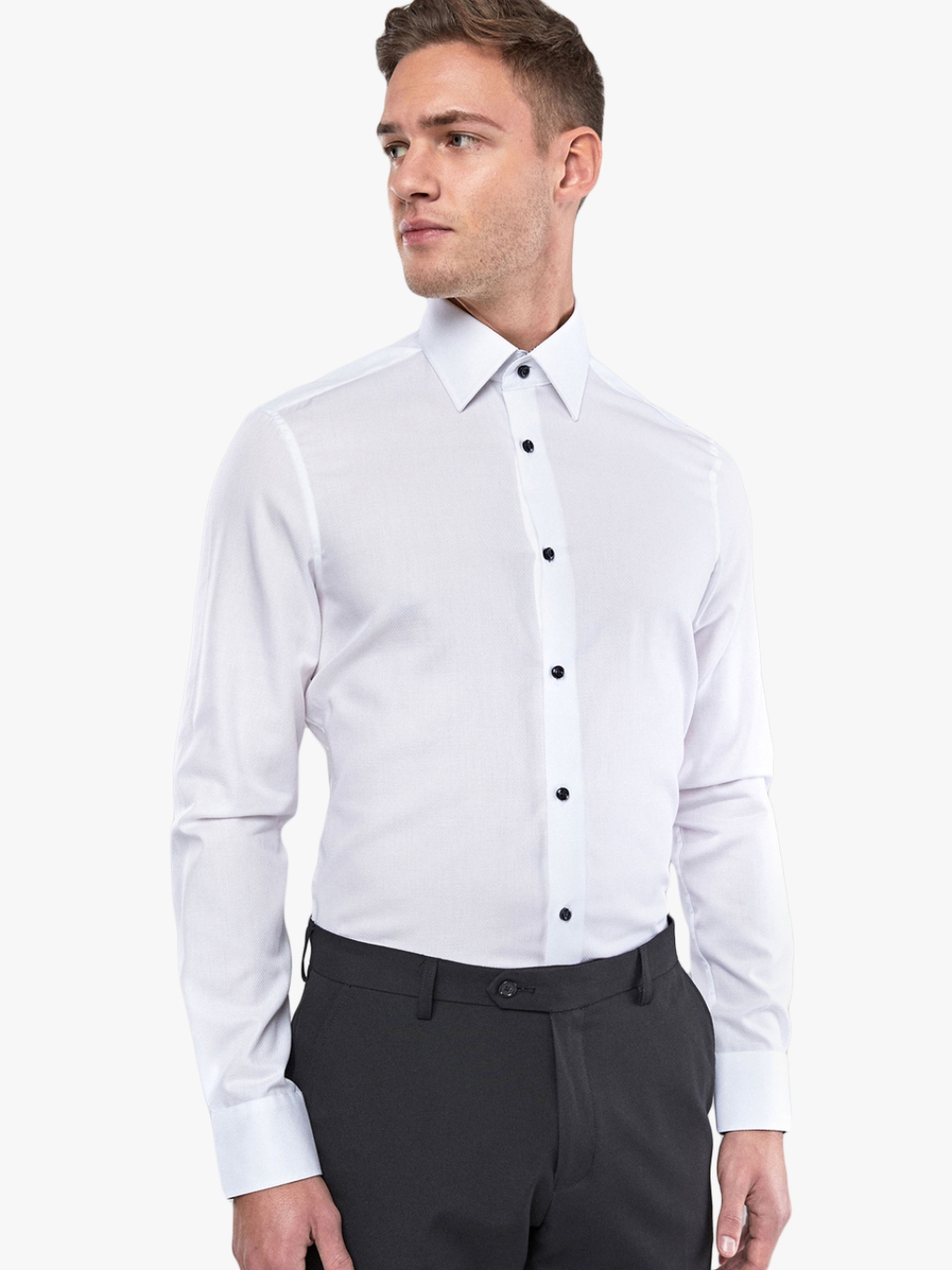 next white formal shirt