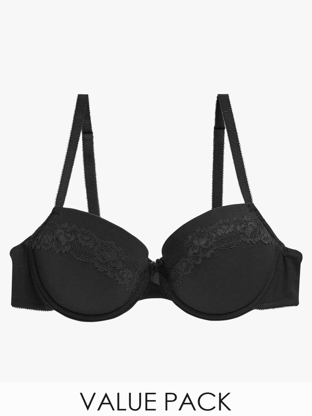 Buy NEXT Pack Of 3 Multicoloured Non Padded Self Design Bras