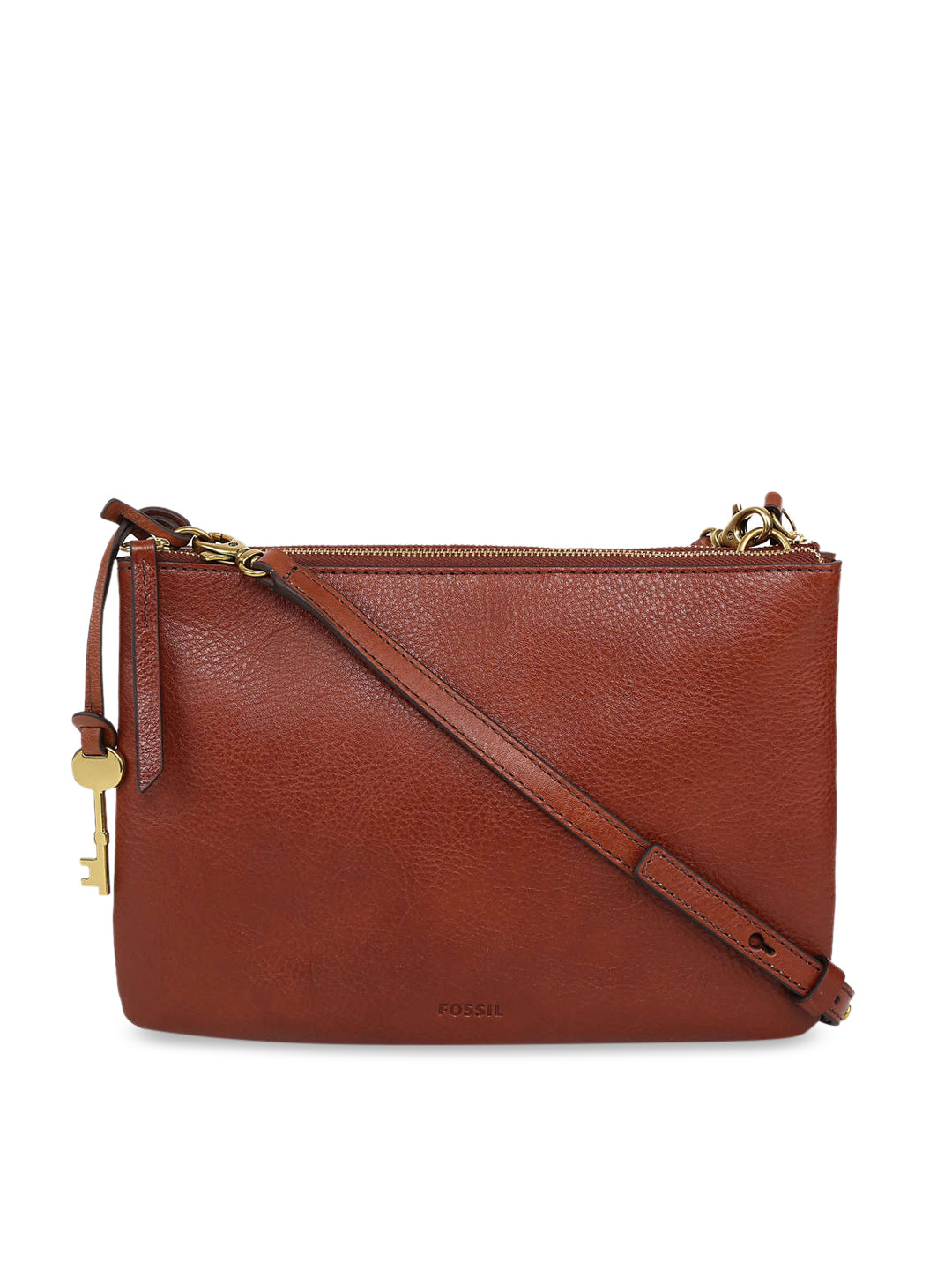 Buy Fossil Brown Solid Sling Bag Handbags for Women 10758932 Myntra