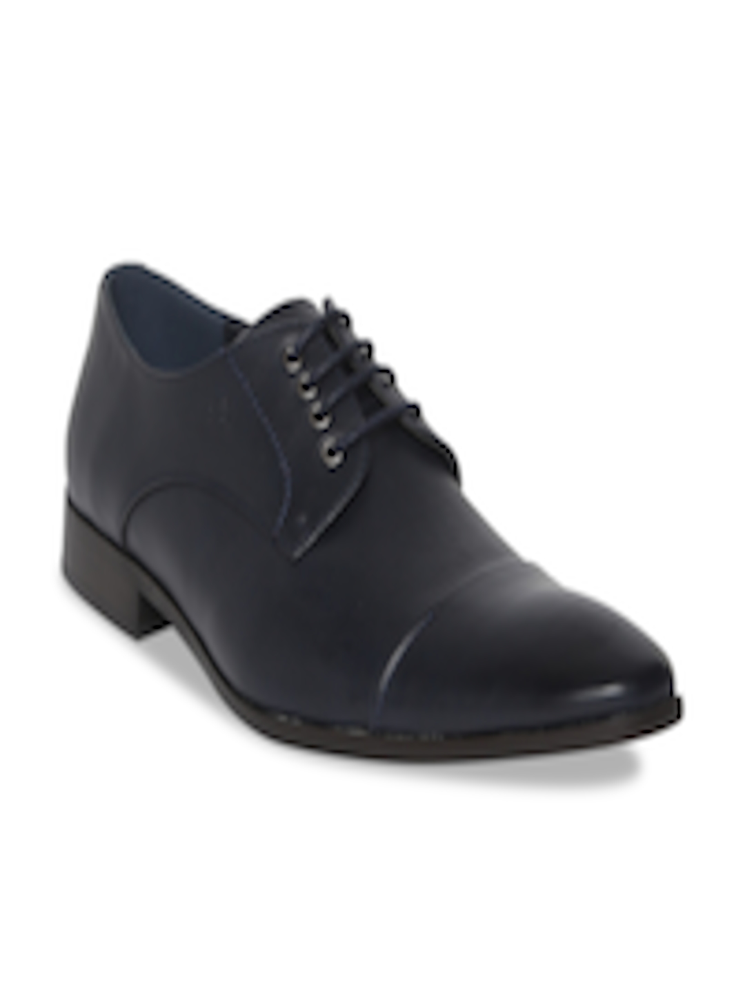 Buy Arrow Men Navy Blue Solid Leather Derbys - Formal Shoes for Men ...