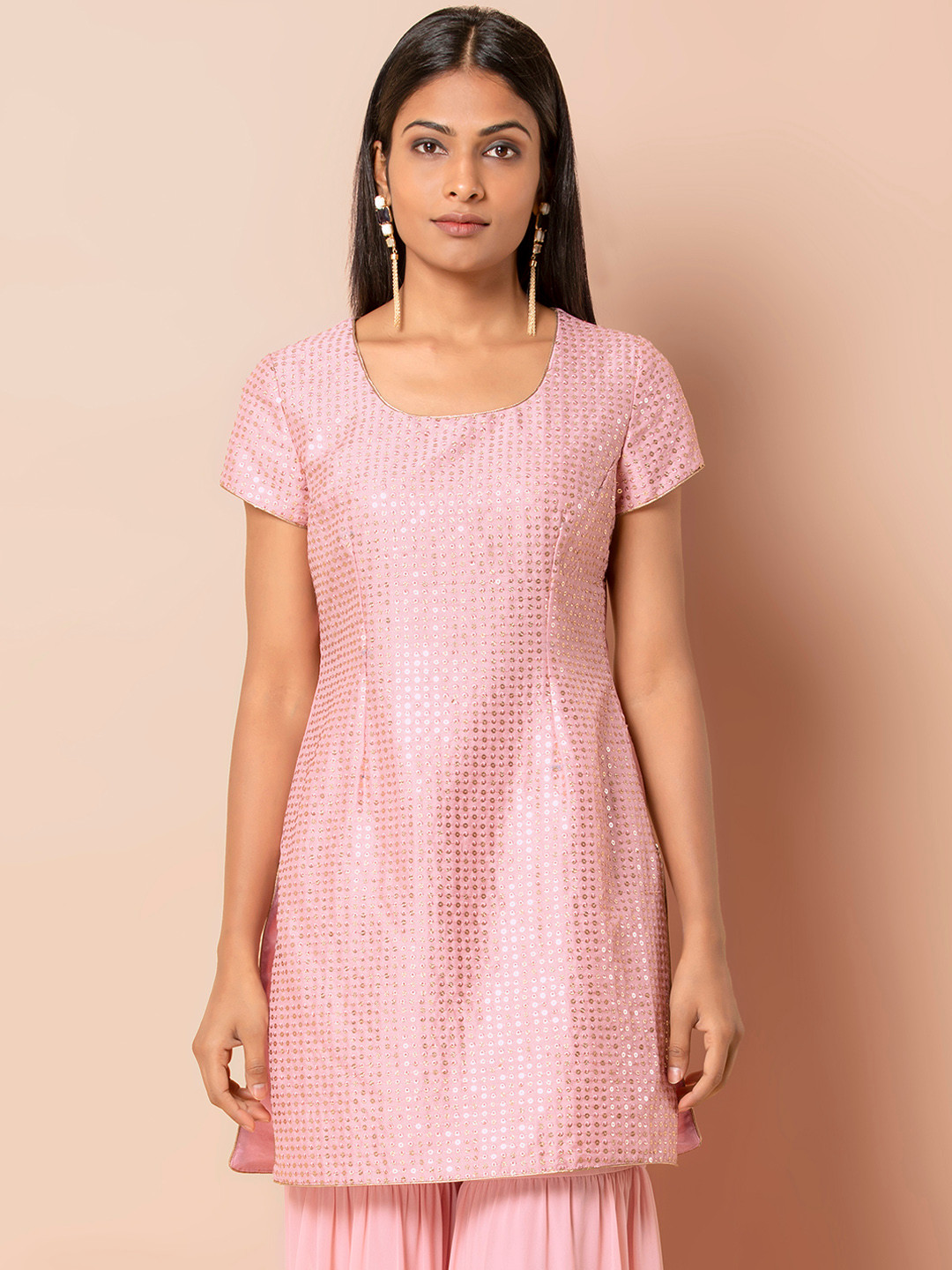 Minty Bloom Straight Kurti