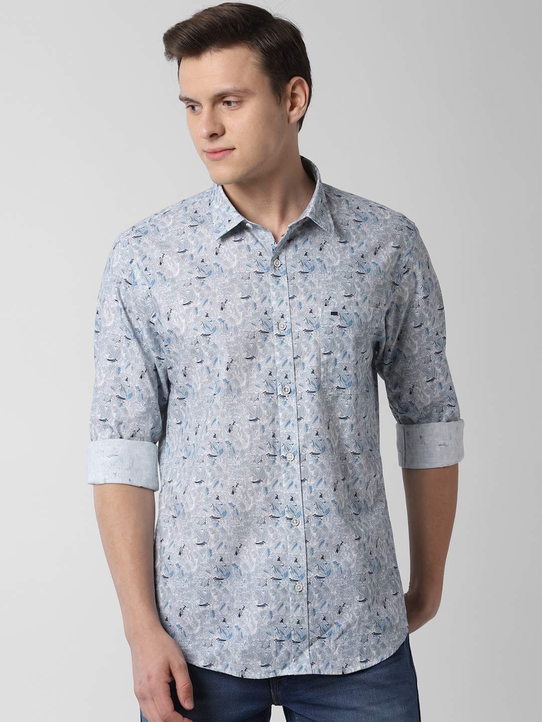 peter england shirts black