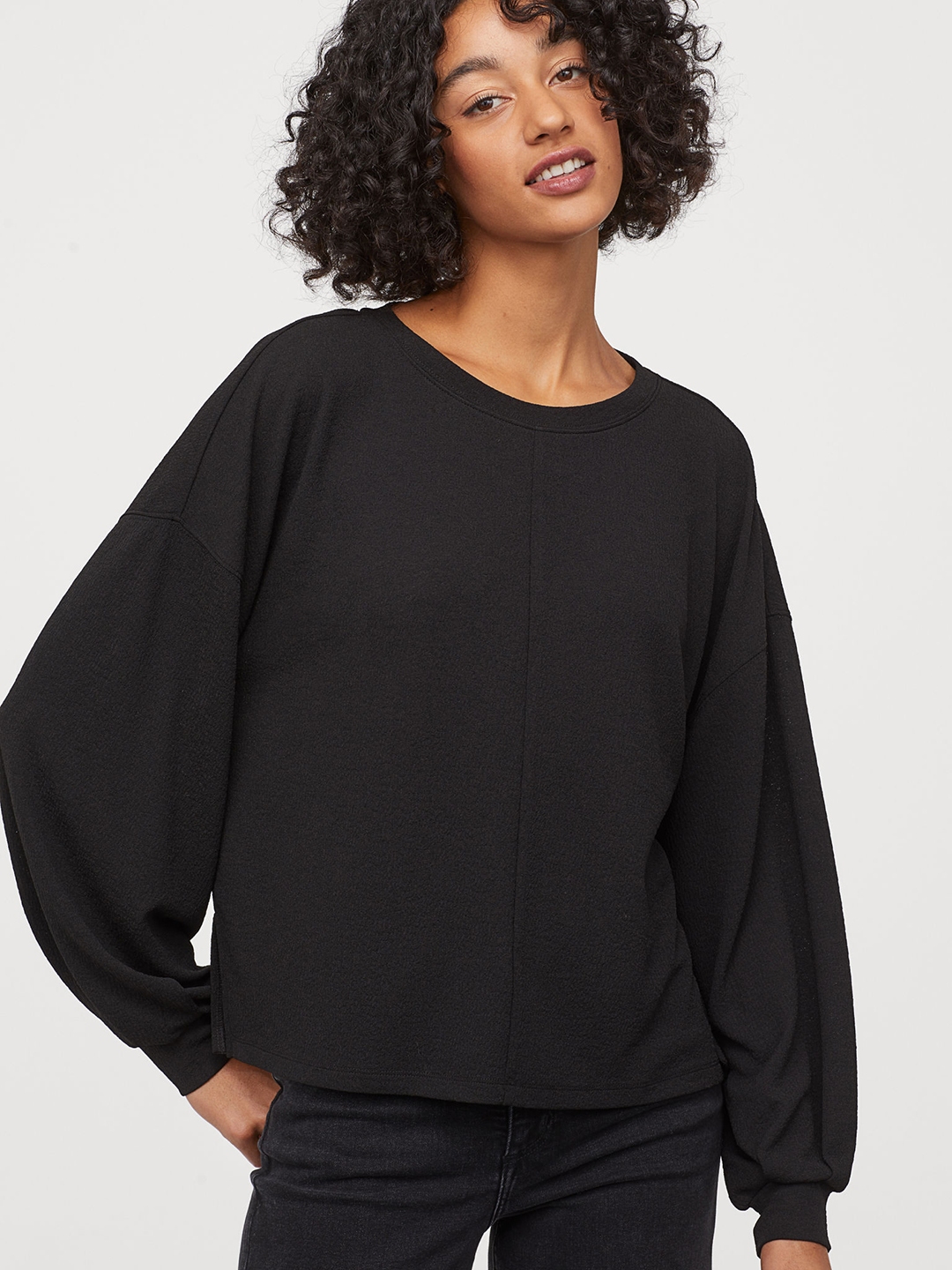 h&m crepe top