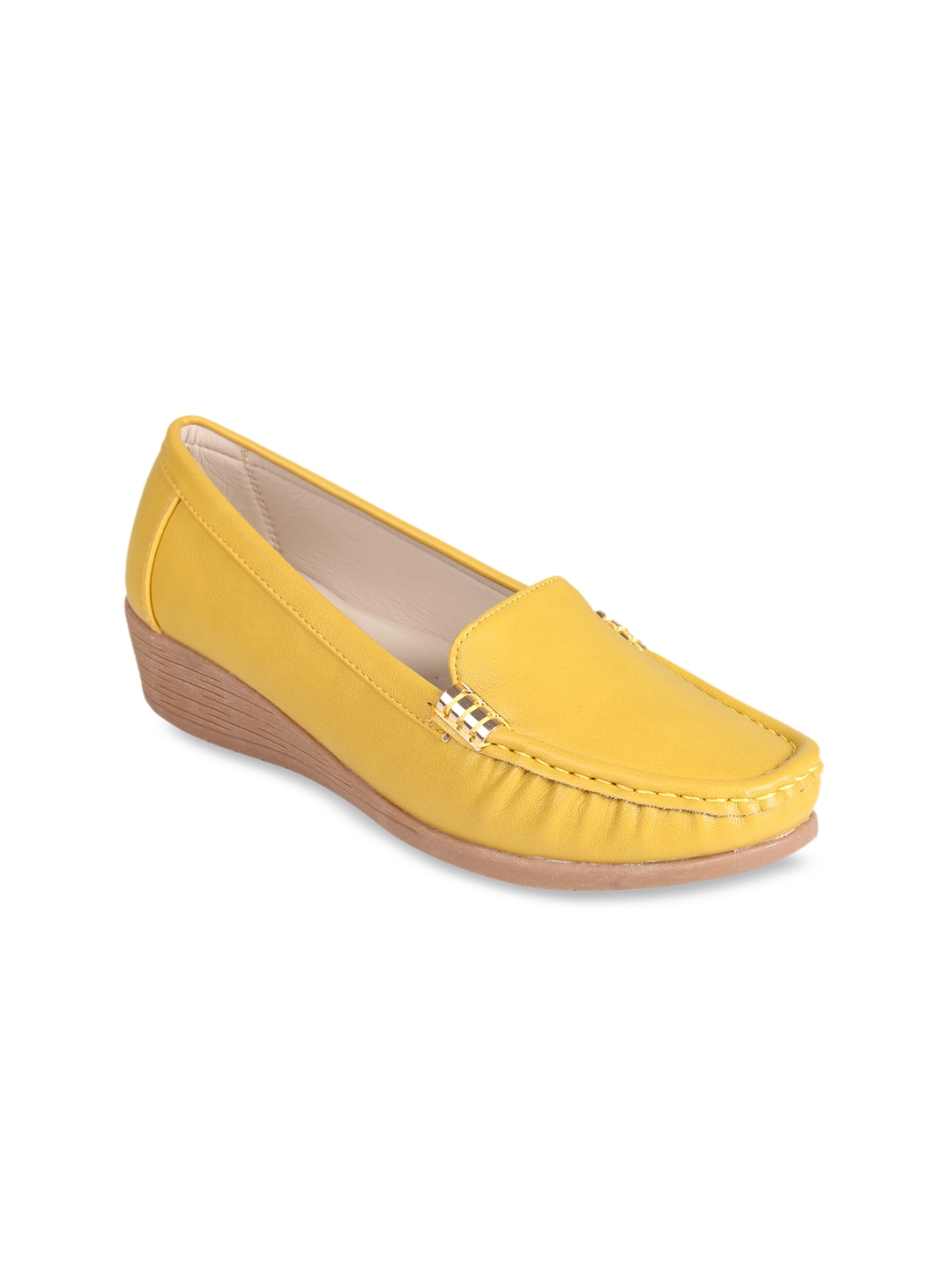 yellow womens flat shoes
