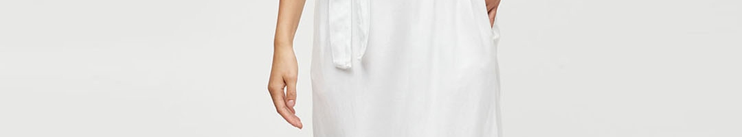 Buy Next Women Solid White A Line Dress - Dresses for Women 10838508 ...
