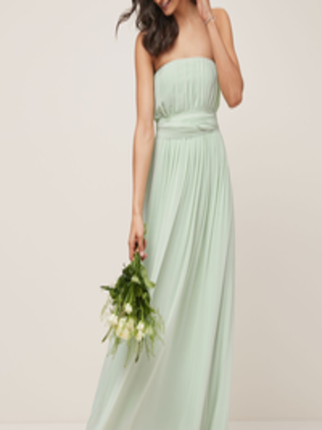 Buy Next Women Lime Green Solid Maxi Bridesmaid Dress