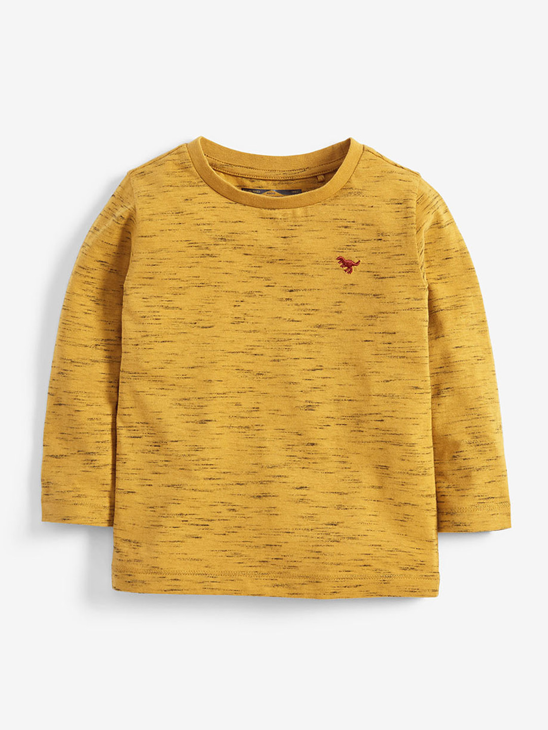 Buy Next Boys Mustard Yellow Solid Round Neck T Shirt Tshirts for