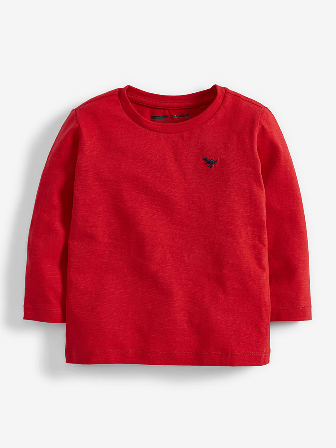 Buy Next Boys Red Solid Round Neck Pure Cotton T Shirt Tshirts for