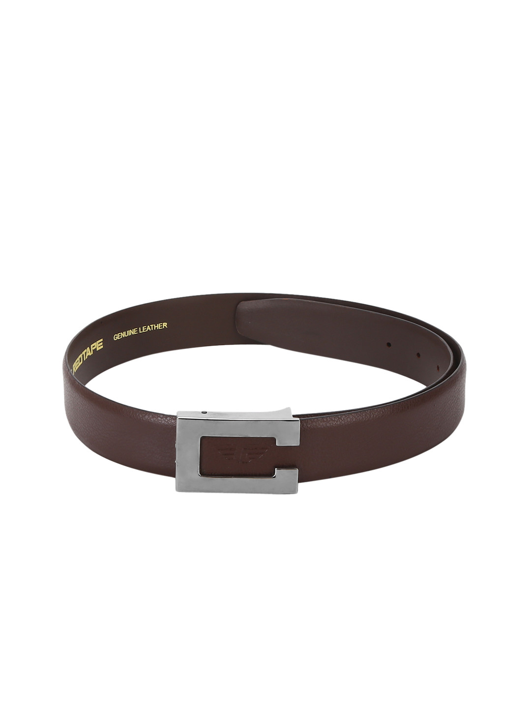 Buy Red Tape Men Brown Textured Leather Belt Belts for Men 10761990