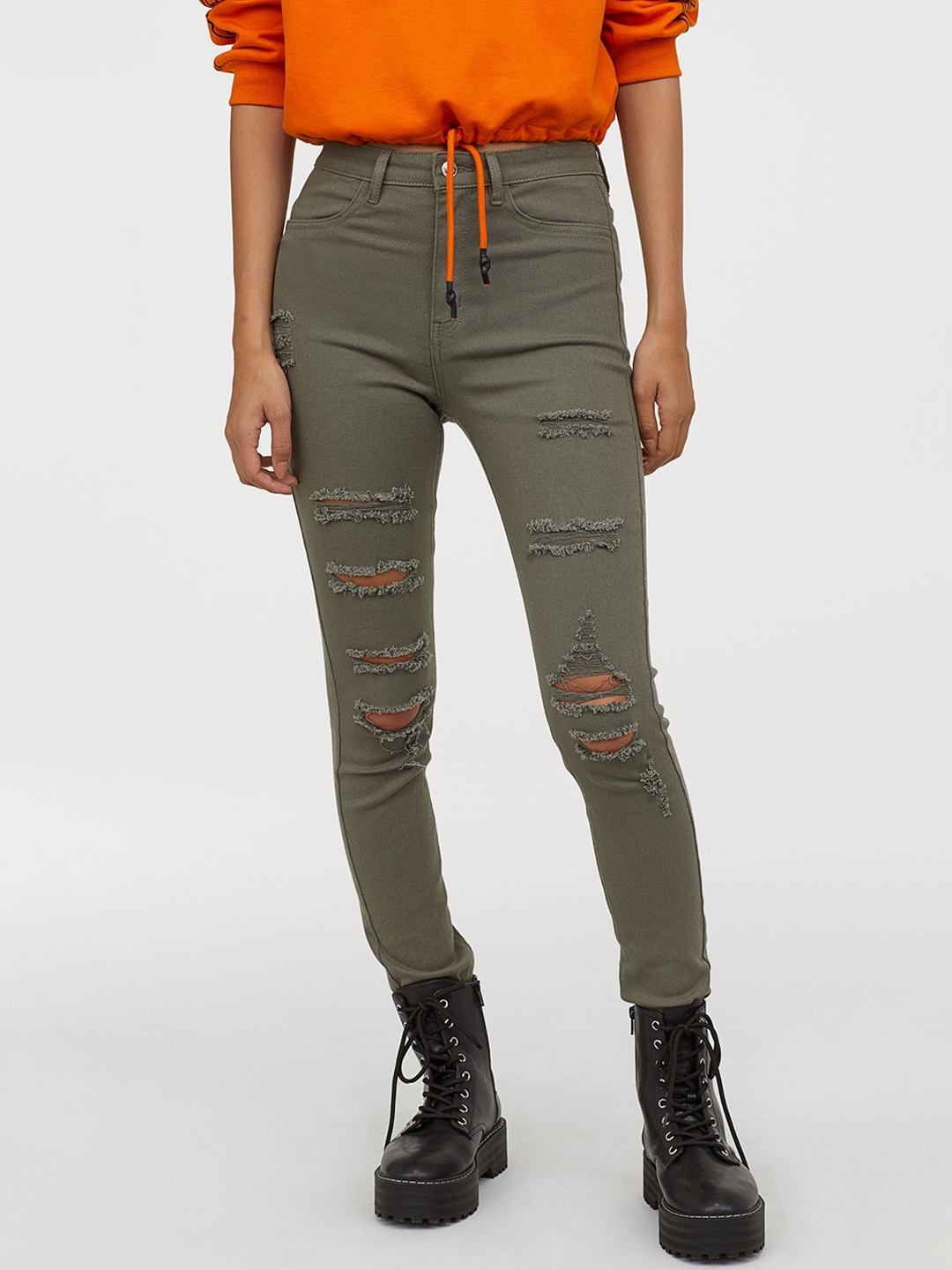skinny high jeans h&m