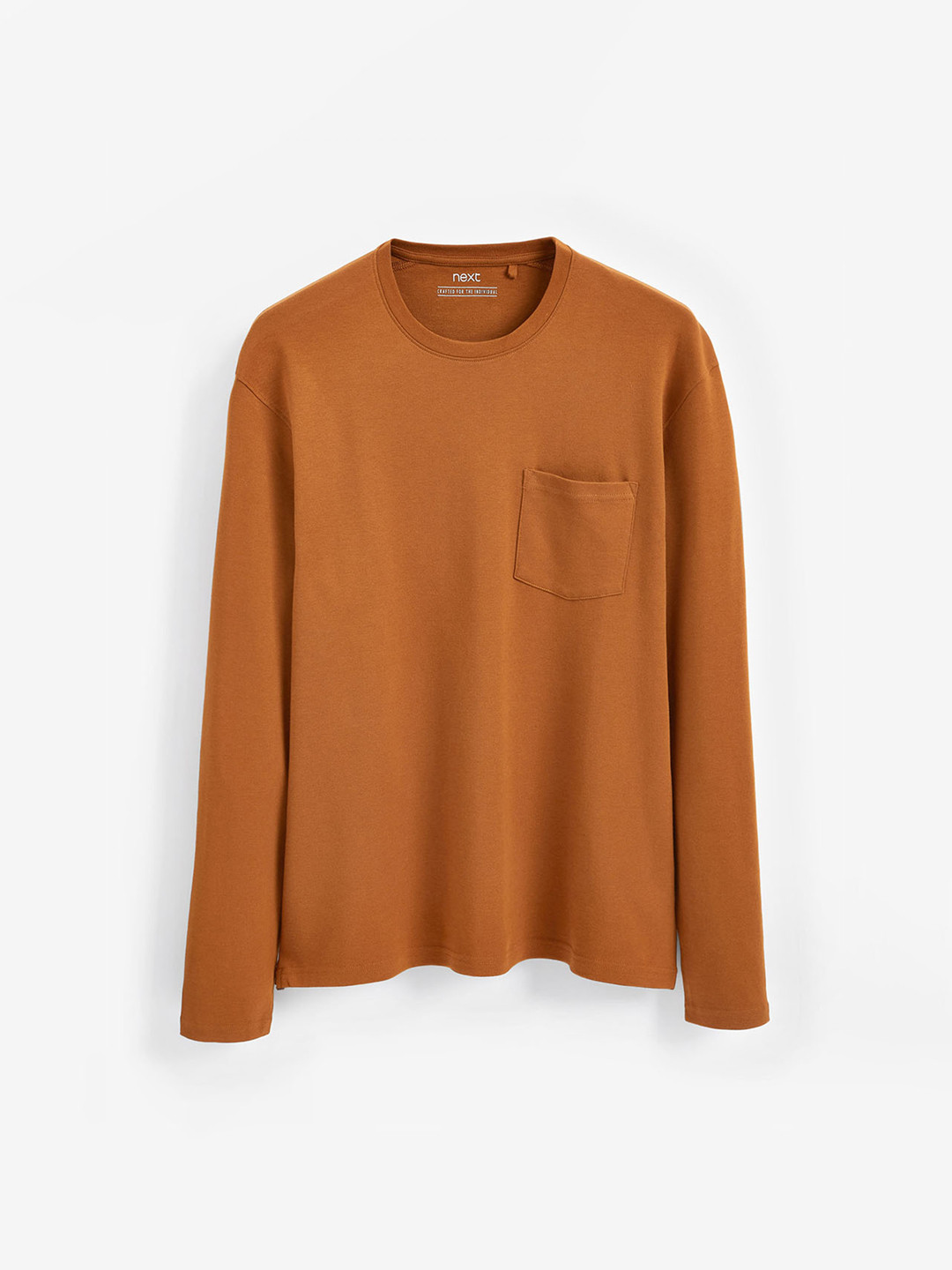 Buy Next Men Rust Brown Solid Round Neck T Shirt Tshirts for Men