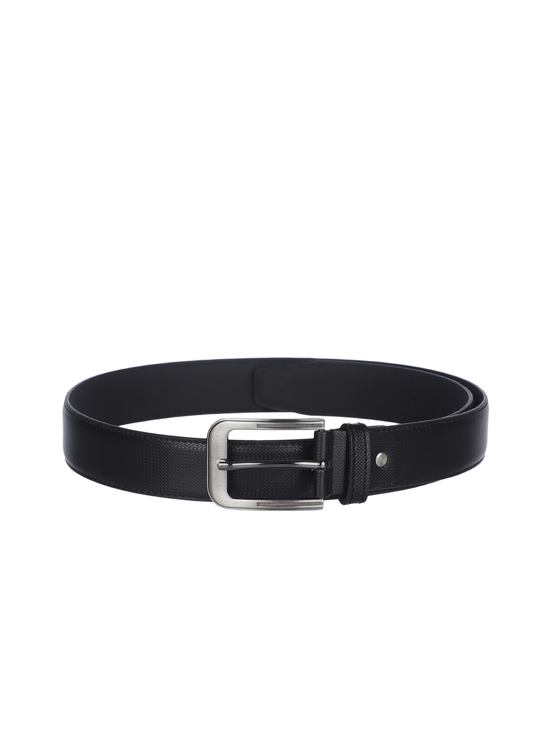 Buy Kara Men Black Textured Leather Belt - Belts for Men 10850224 | Myntra