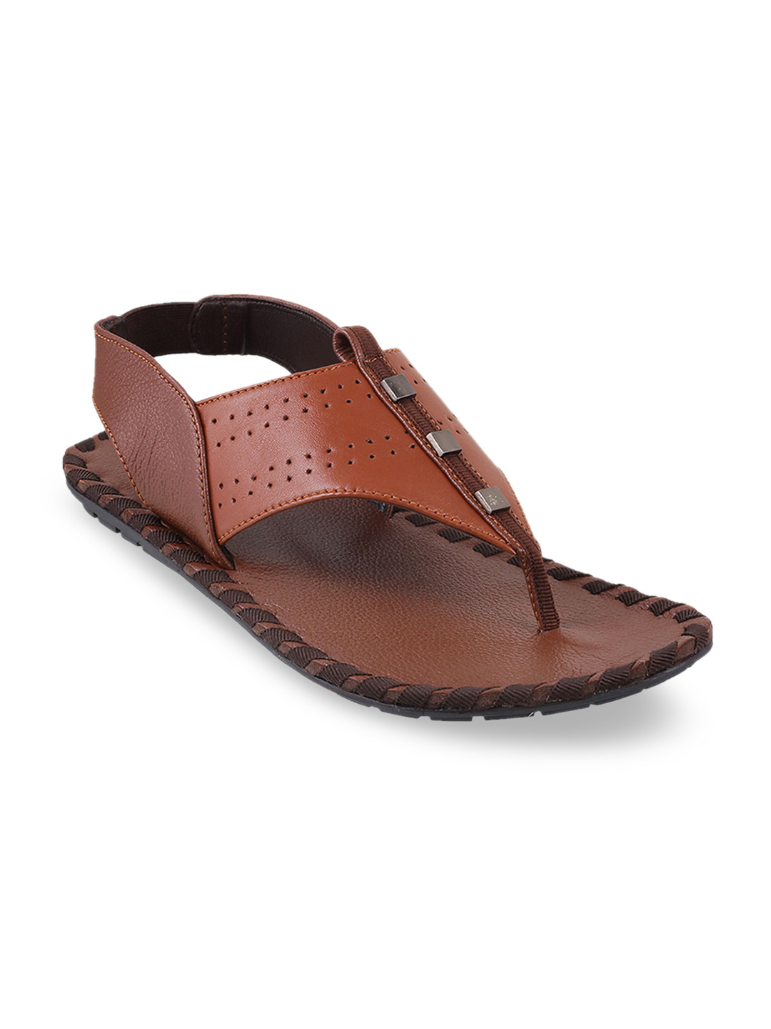 Buy Metro Men Brown Solid Sandals Sandals for Men 10849872 Myntra