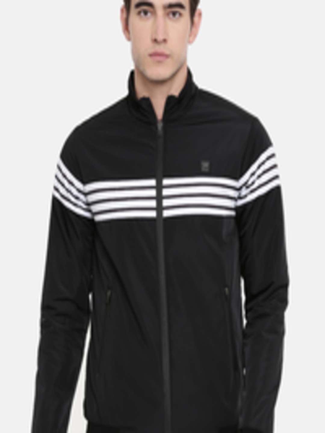 Buy Proline Active Men Black & White Striped Padded Jacket - Jackets ...